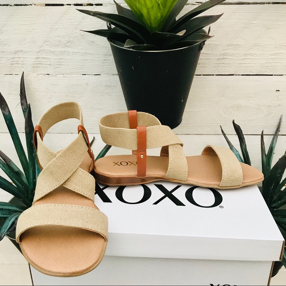 NEW XOXO Beth Linen Sandal - Picture 5 of 7